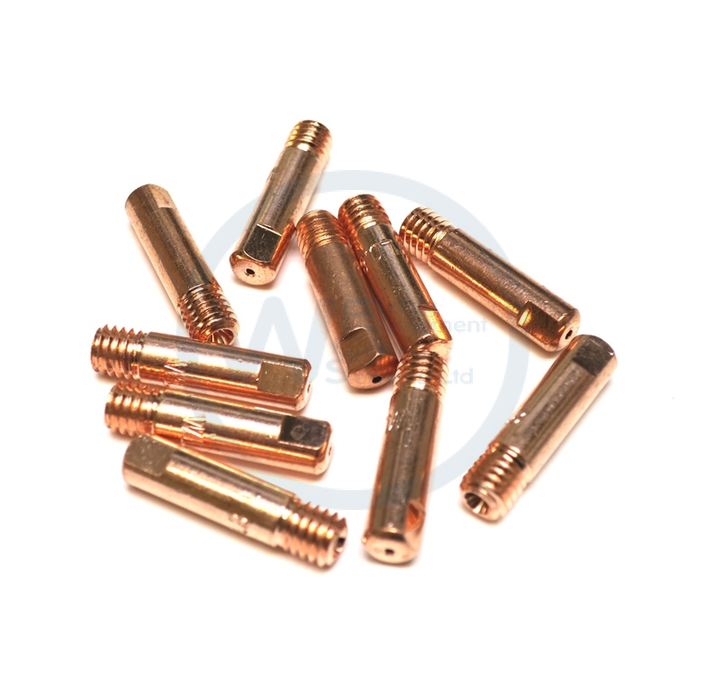 0.8mm Mig Welding Welder Round Contact Tips for MB15 Euro Torches 10pk 