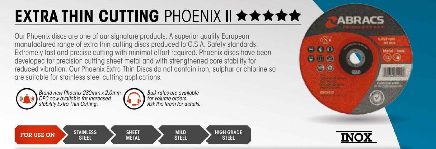 Phoenix II Extra Thin Cutting Discs